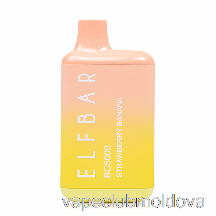 Vape Mod Bc5000 0% Zero Nicotină Banană Căpșuni De Unică Folosință